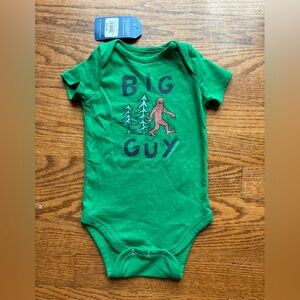 Green Big Guy Baby Onesie